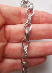 GEORGINI Sterling Silver CZ Bracelet R8M - Picture 1 of 3