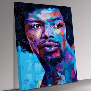 Cuadro arte de pared impresión en lienzo contemporáneo moderno abstracto icono de garza Gil Scott - Imagen 1 de 7