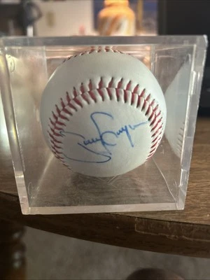 TONY GWYNN AUTO AUTOGRAPH SIGNED RAWLINGS BASEBALL SAN DIEGO PADRES HOF JSA - Image 1 of 4