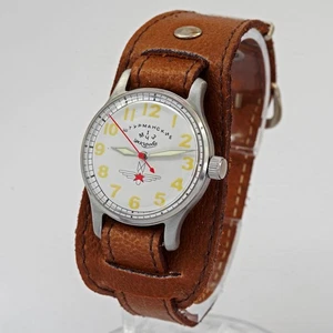 1950's Sturmanskie Gagarin USSR Soviet wristwatch 1 MChZ new dial and case - Picture 1 of 11