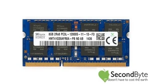 SK HYNIX 8GB PC3L-12800S SODIMM LAPTOP MEMORY HMT41GS6AFR8A-PB - Picture 1 of 1