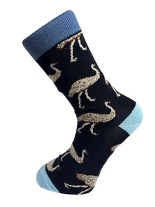 Calcetines para hombre 100% algodón con diseño emú avestruz regalo de lujo por Frederick Thomas - Imagen 1 de 2