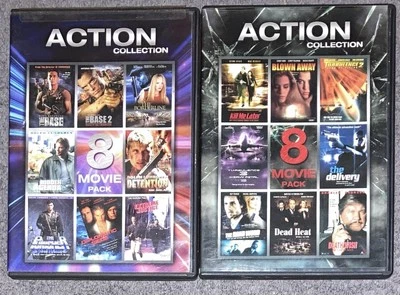 Death Wish/Turbulence/Blown Away/Punisher/Dead Heat/Kill me Later DVD 16 Films - Image 1 of 3