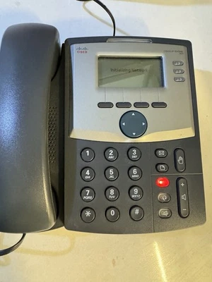 Cisco  3 Line IP Phone SPA303 w/ AC Adapter & Stand - Image 1 of 3