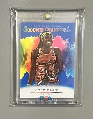 COCO GAUFF 🏆 RISING SUPERSTAR!✨ROOKIE✨ CARD BLUE UPPER DECK CARD 2021 SSP - Image 1 of 2
