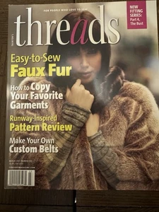 Threads Magazine March 2007 Easy To Sew Faux Fur Make Your Own Custom Belts - Picture 1 of 5