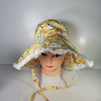 Sombrero para el sol Nordstrom BP de gran tamaño floppy bucket amarillo floral Foto 1 de 4