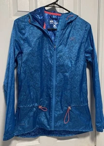 Windbreaker Jacket Helly Hansen Running Lightweight Water Repellent Hood Blue SM - Picture 1 of 8
