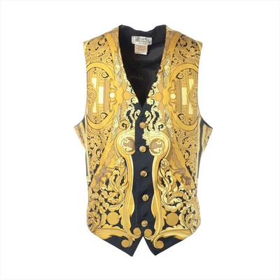 Chaleco de Seda Hermès 48 Hombre Negro ANIMAUX SOLAIRES Foto 1 de 4