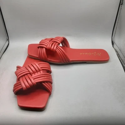 Matisse Samson Slide Sandals Women's 9M Red Knotted A199 - Image 1 of 4