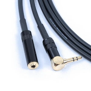 Cable de extensión de auriculares conector recto a ángulo recto con enchufe de 3,5 mm. - Imagen 1 de 6
