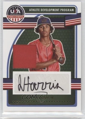 2023 Panini USA Baseball Stars & Stripes Materials Jason Harris Jr #ADPS-JH Auto - Image 1 of 2