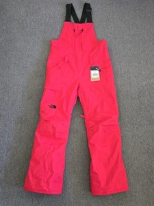 The North Face Women's MEDIUM Insulated Freedom Snow Bibs Red - Picture 1 of 10