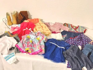 18 Zoll Puppe gemischte Marken Kleidung Schuhe Outfits Stiefel PJs Jeans 19-teiliges Set - Bild 1 von 24