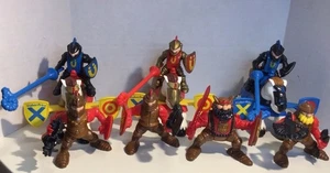 Vintage 1995 Fisher Price Great Adventures Turnier Pferde und Ritter Lot - Bild 1 von 5
