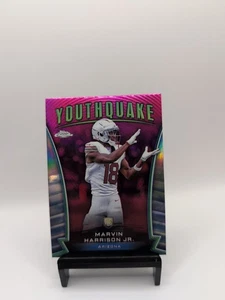 2024 Topps Chrome Youthquake Marvin Harrison Jr. Pink Refractor Rookie CARDINALS - Picture 1 of 2