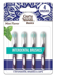 4er Pack Interdentalbürsten mit Kappen, Zahnseide Picks zur Zahnreinigung Minzgeschmack - Bild 1 von 11