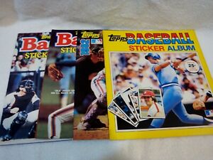 Lot Of 1981 1982 1985 1986 Topps BB Albums No Stickers in Book