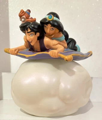 Aladdin & Jasmine Carpet Ride Disney Bubble Bath Collectors Grosvenor Empty - image 1 of 4