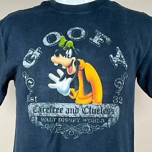 Vintage Goofy T-Shirt Unisex Größe M sorglos und ahnungslos schwarz Disney World - Bild 1 von 6