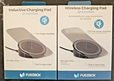 FuseBox Qi- Certified 10W Wireless Charging Pad 2 Pack - Image 1 of 2
