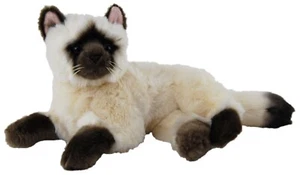 Siamese Cat Mittens Laying Large Plush Soft Toy Elka Australia - Picture 1 of 2