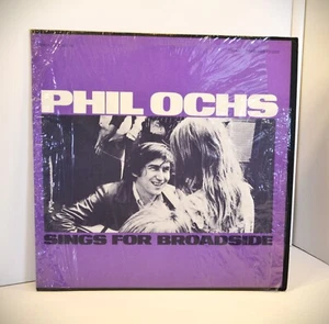 PHIL OCHS 'Sings For Broadside' 33rpm (NM) 12" Vinyl FOLK Record Booklet TESTED - Foto 1 di 6