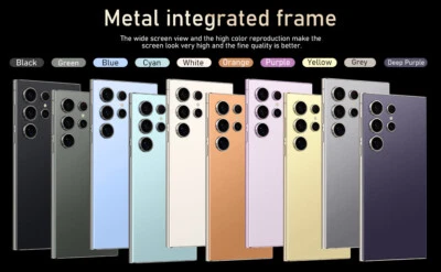 New Factory Unlocked 7.3''Android14 S24 Ultra 4G  Smartphone Dual SIM Cell Phone - Image 1 of 4