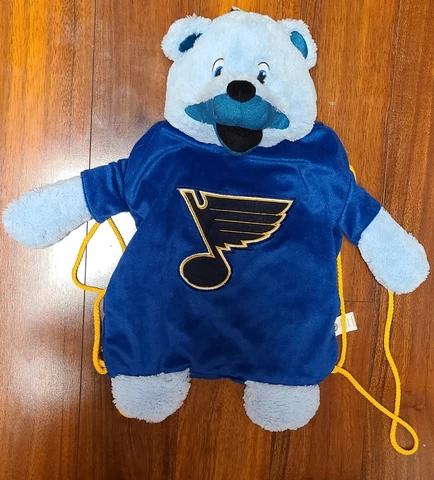 NWT FOREVER NHL St Louis Blues Backpack Pal String Bag Backsack Back Sack School Cover
