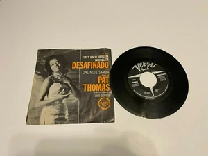  Pat Thomas ‎–Desafinado / One Note Samba   VG+ 45 rpm record W/ PICTURE SLEEVE - Picture 1 of 1