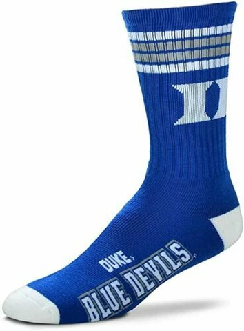 Duke Blue Devils Deuce Socks Shoe size 10-13 FREE SHIPPING Cover