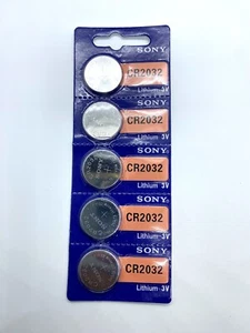 5x SONY CR2032 ORIGINAL 3V BATERÍA DE LITIO CELDA (ENVÍO RÁPIDO GRATUITO REINO UNIDO ✅) - Imagen 1 de 2