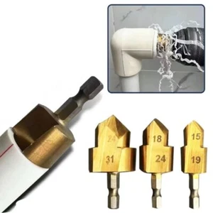 Punching Water Pipe Fitting Reamer Pipe Reaming Drill Bits Plastic PPR PVC - Picture 1 of 14