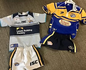 Kids Leeds Rhinos Issue Jersey Shorts State Of Origin Nsw Qld Rabbitohs Raiders - Picture 1 of 6
