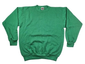 VINTAGE 90s Sweatshirt Herren XL Grün Tultex Blank Crewneck Raglan USA Neu ohne Etikett - Bild 1 von 8