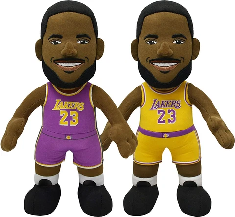 Los Angeles Lakers Bundle: LeBron James 10" Plush Figures : Bleacher Creatures Cover