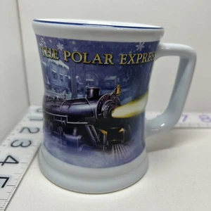 The Polar Express Believe 3D Raised Coffee Mug Warner Brothers Ceramic - Picture 1 of 11