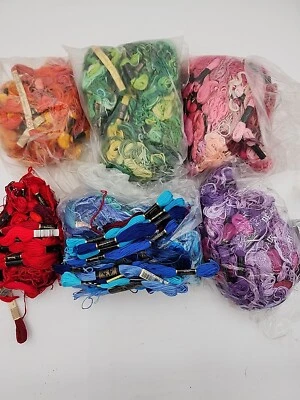 HUGE 2LB lot VTG Skeins J.P. Coats COTTON 6 Strand EMBROIDERY FLOSS - Image 1 of 4
