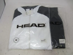 NEW Head  Men's Medium Team Warm-Up Windbreaker Jacket Pants Set Black Trainers - Picture 1 of 10