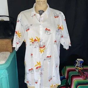 Vintage Herren Kastilien von Jeff Rose Hawaiihemd Baumwolle Große 70er - Bild 1 von 5