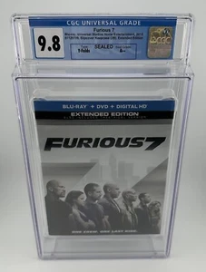Furious 7 (2015) Blu-ray Slipcase New Sealed Graded CGC 9.8 A++ - Picture 1 of 13
