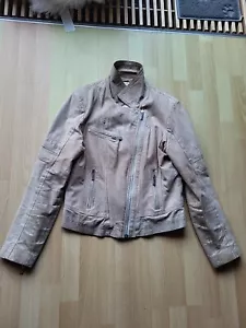 Designer echt Leder Jacke Transmission Gr.40 beige Ton sehr weich ansehen top - Bild 1 von 24