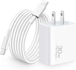 30W USB C Fast Charger for Google Pixel 9/9 Pro/9 Pro Xl/8/8A/8 Pro/7 Pro/7A/7/6 - Picture 1 of 7