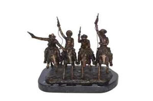 Coming Through The Rye Remington Replica, Unique Bronze Statue, 6"L x 9"W x 6"H - Picture 1 of 13