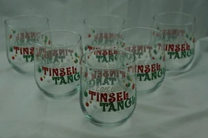 Don't Get Your Tinsel In A Tangle (6) vasos antiguos, 4 1/4" - Imagen 1 de 8