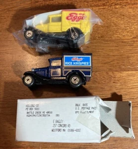 Matchbox 1979 Kellogg's Rice Krispies & Sealed EGGO Waffle Diecast Truck Lot - Bild 1 von 6