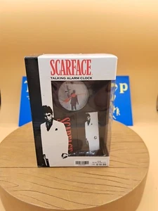 SCARFACE TALKING ALARM CLOCK MODEL # PJ324 EXCALIBUR UNIVERSAL - Picture 1 of 8