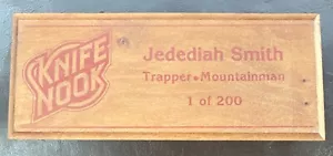 Knife Nook Jedediah Smith Wood Folding Blade Knife Box Case - Picture 1 of 21