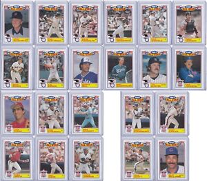 1988 Topps Baseball 1987 Glossy All-Stars Set of 22 Cards
