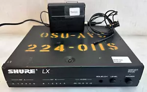 Receptor inalámbrico Shure LX4 y paquete de cuerpo Shure LX1-CE (sin fuente de alimentación) T0425 - Imagen 1 de 16